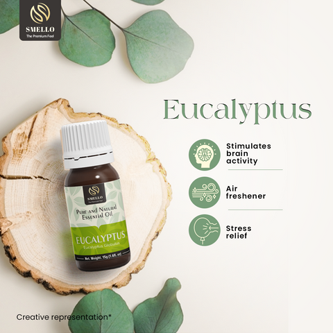 Smello's Eucalyptus Pure & Natural Essential Oil