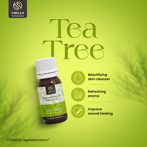 Smello's Tea Tree Pure & Natural Essential Oil