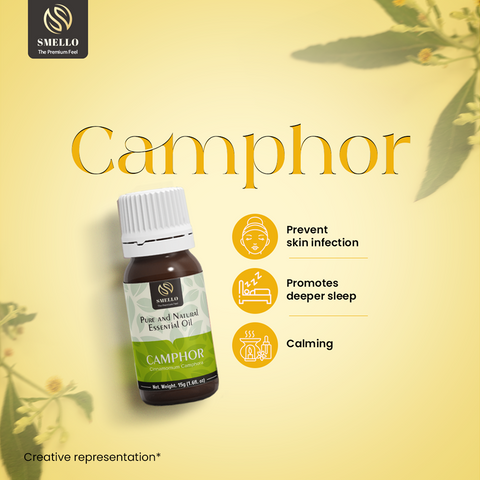 Smello's Camphor Pure & Natural Essential Oil