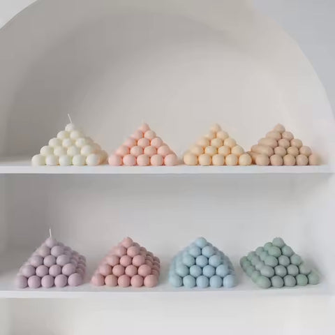 Smello's Bubble Pyramid Candle Silicone Mould (SCM 108)