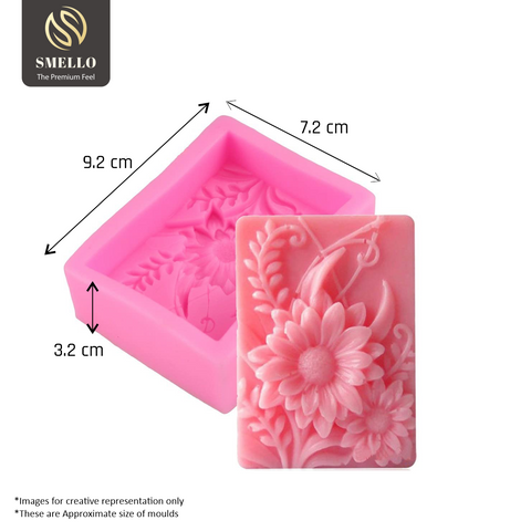 Smello's Single Cavity Carving Silicone Soap Moulds (SC 102)