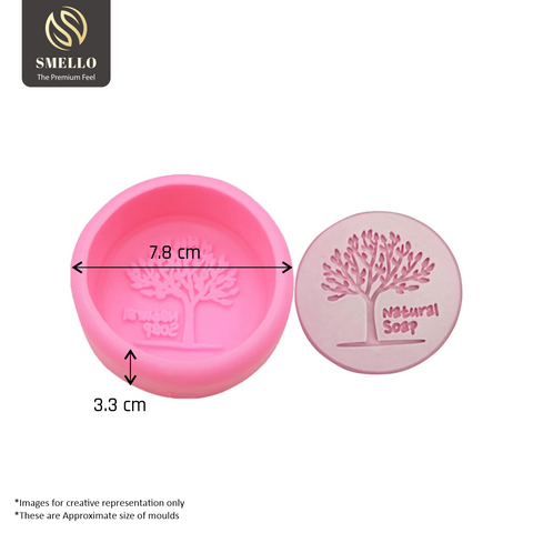 Smello's Round Natural Soap Tree Shape Silicone Soap Moulds (SC 105)