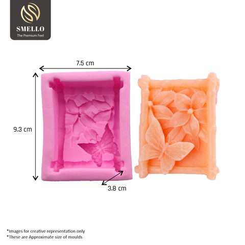 Smello's Flower and Butterfly Silicone Soap Moulds (SC 115)