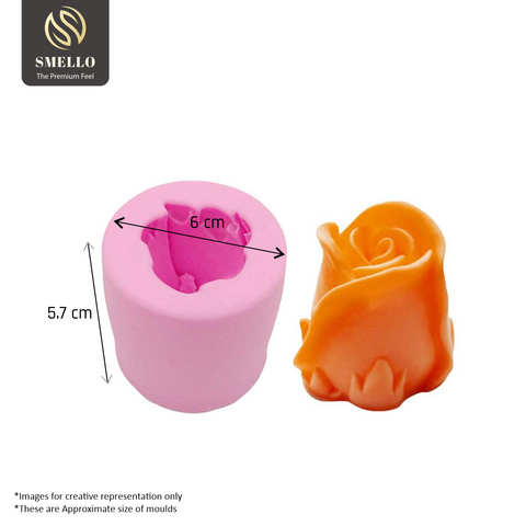 Smello's Deep Rose Bud Silicone Soap Moulds (SC 117)