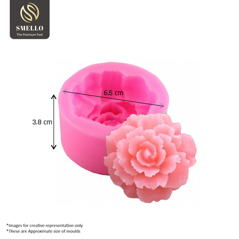 Smello's 3D Carnation Silicone Soap Moulds (SC 118)