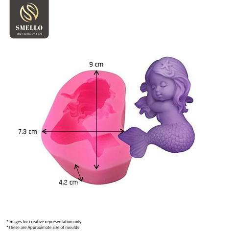 Smello's Baby Mermaid Silicone Soap Moulds (SC 119)