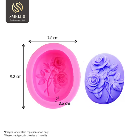 Smello's Floral Silicone Soap Moulds (SC 128)