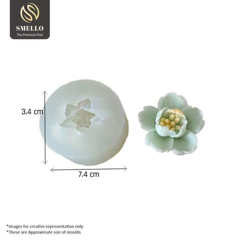 Smello's Rose Petal Candle Silicone Mould (SCM 226)