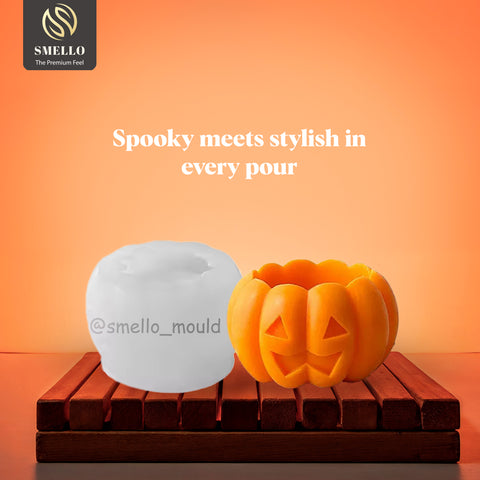 Smello Pumpkin and Pumpkin man Silicone mould for Candles, Soap & Resin (SCM 257)