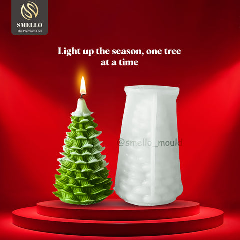 Smello Christmas Tree Silicone mould for Candles, Soap & Resin (SCM 260)