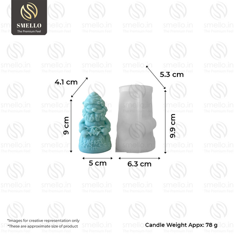 Smello 3D Santa Silicone mould for Candles, Soap & Resin (SCM 264)