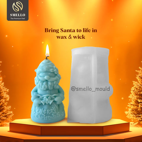 Smello 3D Santa Silicone mould for Candles, Soap & Resin (SCM 264)