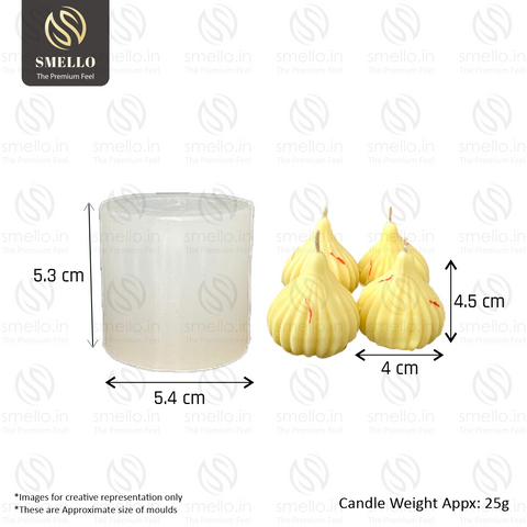 Smello's Modak Candle Silicone Mould (SCM 185)