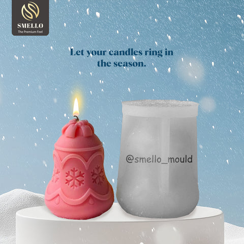 Smello Christmas Bell Silicone mould for Candles, Soap & Resin (SCM 267)