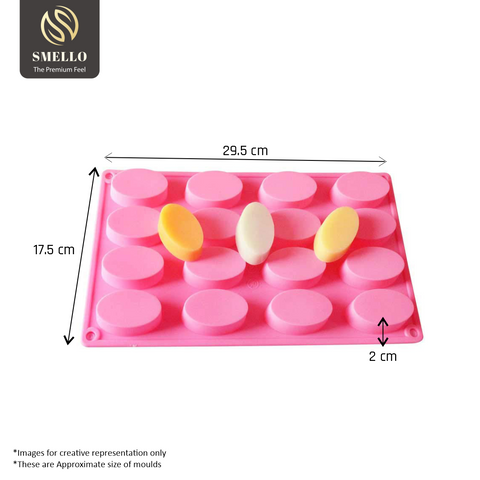 Smello's 16 Cavity Small Oval Sample Size Mould (SS 103)