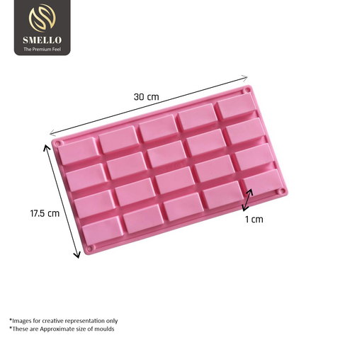 Smello's 20 Cavity Small Rectangle Sample Size Mould (SS 104)