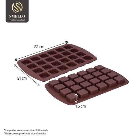 Smello's 24 Cavity Small Square Sample Size Mould (SS 105)