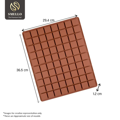 Smello's 80 Cavity Mini Square Sample Size Mould (SS 106)