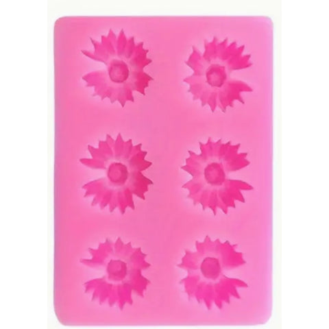 Smello's 6 Cavity Sunflower Shape Silicone Fondant Mould (FB 122)