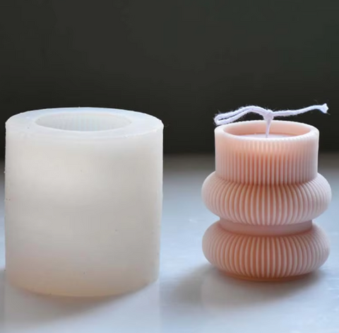 Smello's Vertical Stripe Column Candle Silicone Mould (SCM 172)