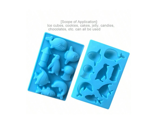 Smello's 8 Ocean Fish Penguin Dolphin Whale Chocolate Silicone Moulds (CHM 145)