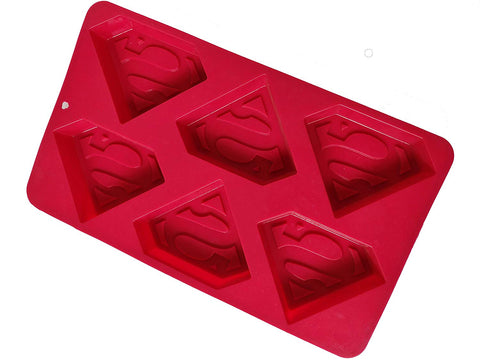 Smello's 6 Cavity Superman Logo Kids Special Silicone Mould (KS 106)