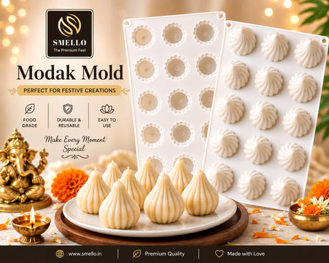 Modak Silicone Candle Making Mold | Ganesh Chaturthi | Smello