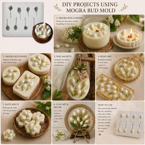 Mogra Silicone Mold for Candle Making | Jasmine Flower Decoration Mold – Smello