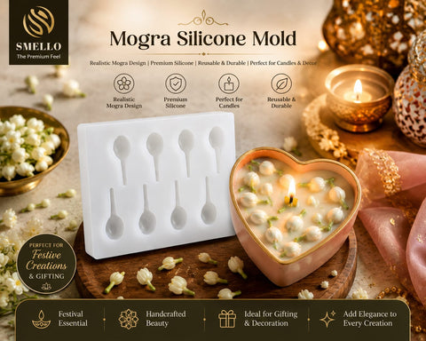 Mogra Silicone Mold for Candle Making | Jasmine Flower Decoration Mold – Smello