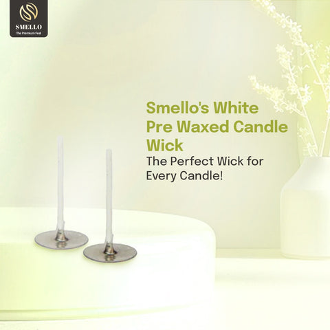 Smello's White Pre Waxed Candle Wick  (CW 102)