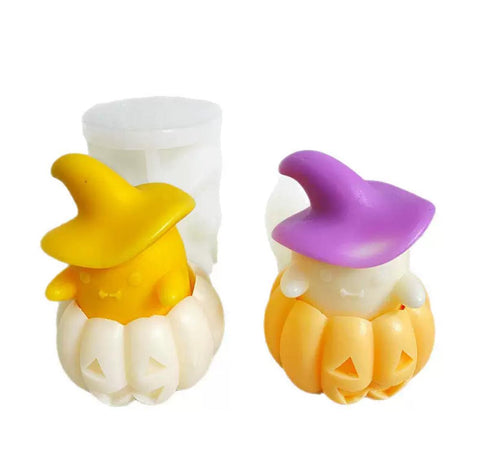 Smello Pumpkin and Pumpkin man Silicone mould for Candles, Soap & Resin (SCM 257)