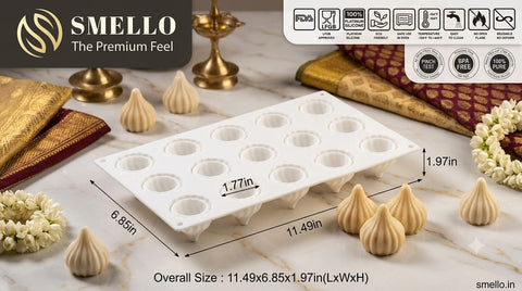 Modak Silicone Candle Making Mold | Ganesh Chaturthi | Smello