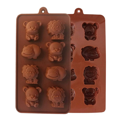 Smello's Safari Animals Chocolate Silicone Moulds (CHM 109)