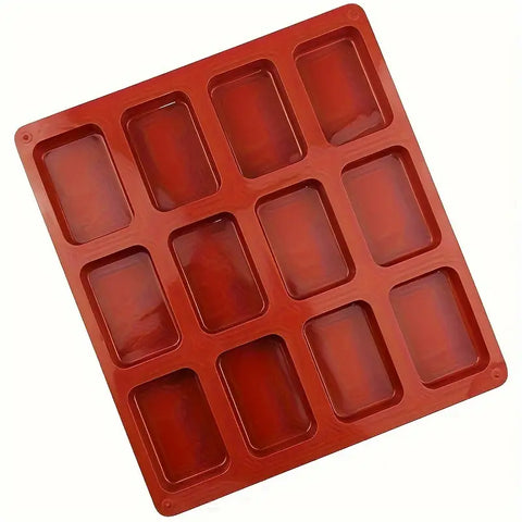 Smello's 12 Cavity Rectangle Silicon Moulds (BS 112)