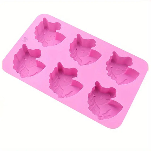 Smello's 6 Cavity Unicorn Horse Kids Special Silicone Mould (KS 115)