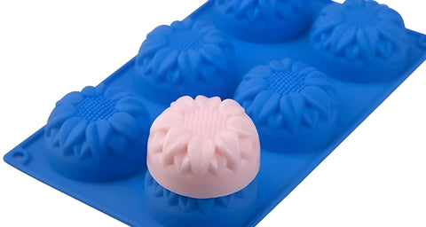 Smello's 6 Cavity Sunflower Silicone Floral Mould (FM 103)