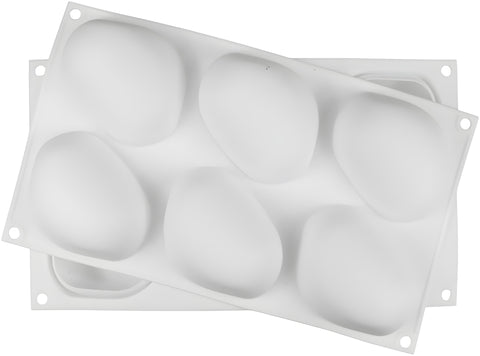 Smello's 6 Cavity Pebble Shape Silicon Moulds (BS 117)