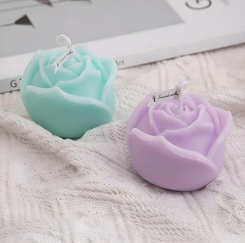 Smello's Rose Flower 3D Candle Silicone Mould (SCM 136)