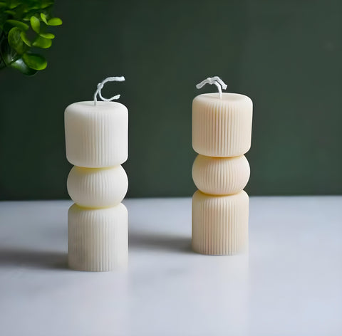 Smello's Symmetrical Cylinder Candle Silicone Mould (SCM 174)