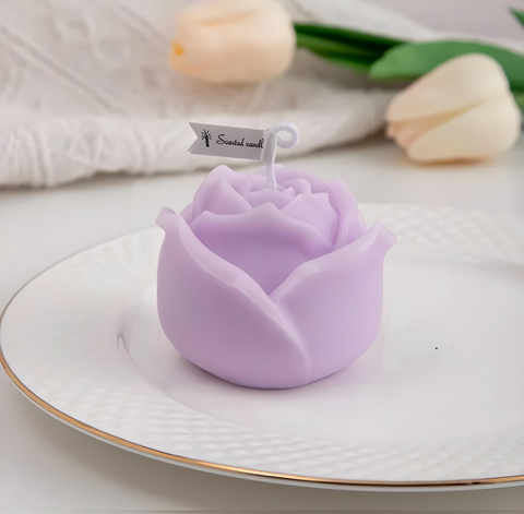 Smello's Rose Flower 3D Candle Silicone Mould (SCM 136)