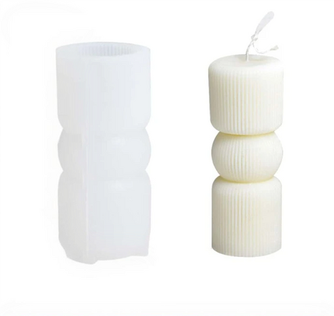 Smello's Symmetrical Cylinder Candle Silicone Mould (SCM 174)