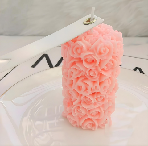 Smello's Rose Pillar Candle Silicone Mould (SCM 134)