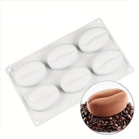 Smello's 6 Cavities Coffee Beans Silicone 3D Multi Cavity Mould (MC 117)