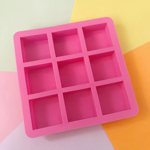 Smello's 9 Cavity Square Shape Silicon Moulds (BS 126)