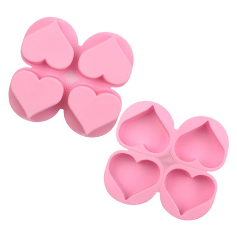 Smello's 4 Cavity Heart Silicon Moulds (BS 106)