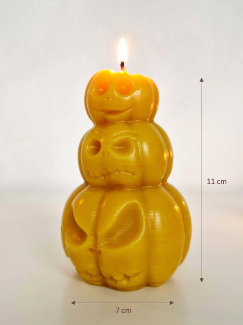 Smello's Stacked Pumpkin Halloween Candle Silicone Mould (SCM 200)