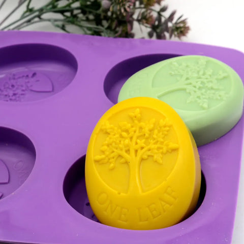 Smello's 4 Cavity Round Tree Silicone 3D Multi Cavity Mould (MC 104)