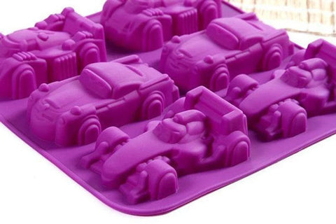 Smello's 6 Cavity Cute Car Kids Special Silicone Mould (KS 104)