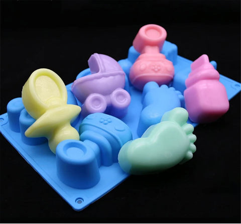 Smello's 6 Cavity Baby Shower Kids Special Silicone Mould (KS 112)