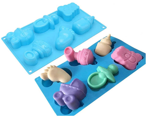 Smello's 6 Cavity Baby Shower Kids Special Silicone Mould (KS 112)